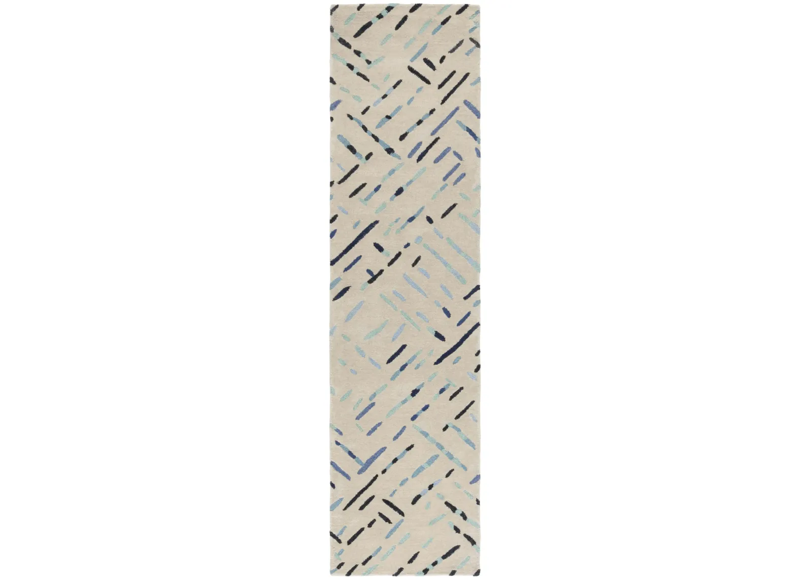 METRO 252 GREY  2'-3' x 9' Runner Rug