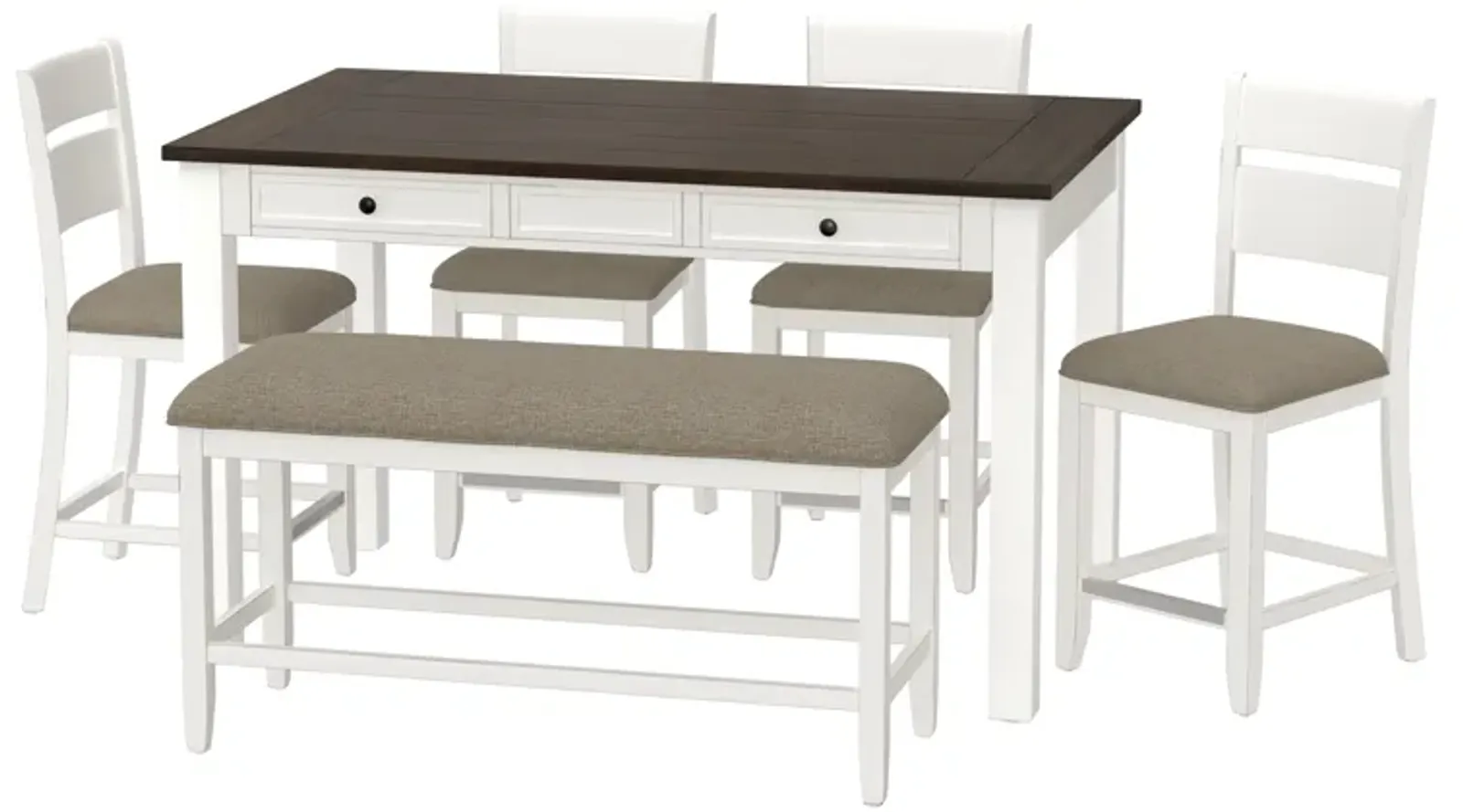 Sarasota 6 Piece Gathering Height Table Set