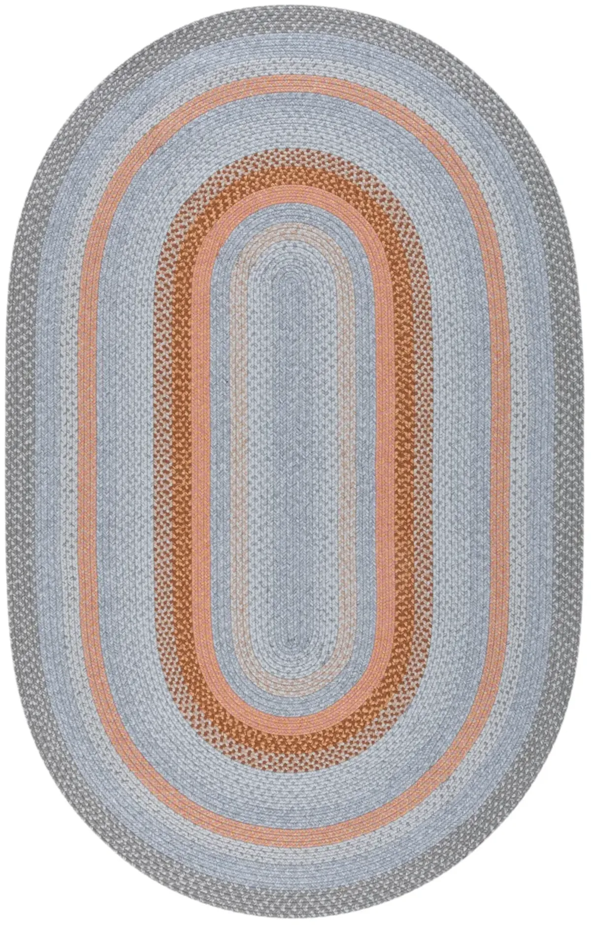 BRAIDED Hand Woven 8' x 10' Oval area rug