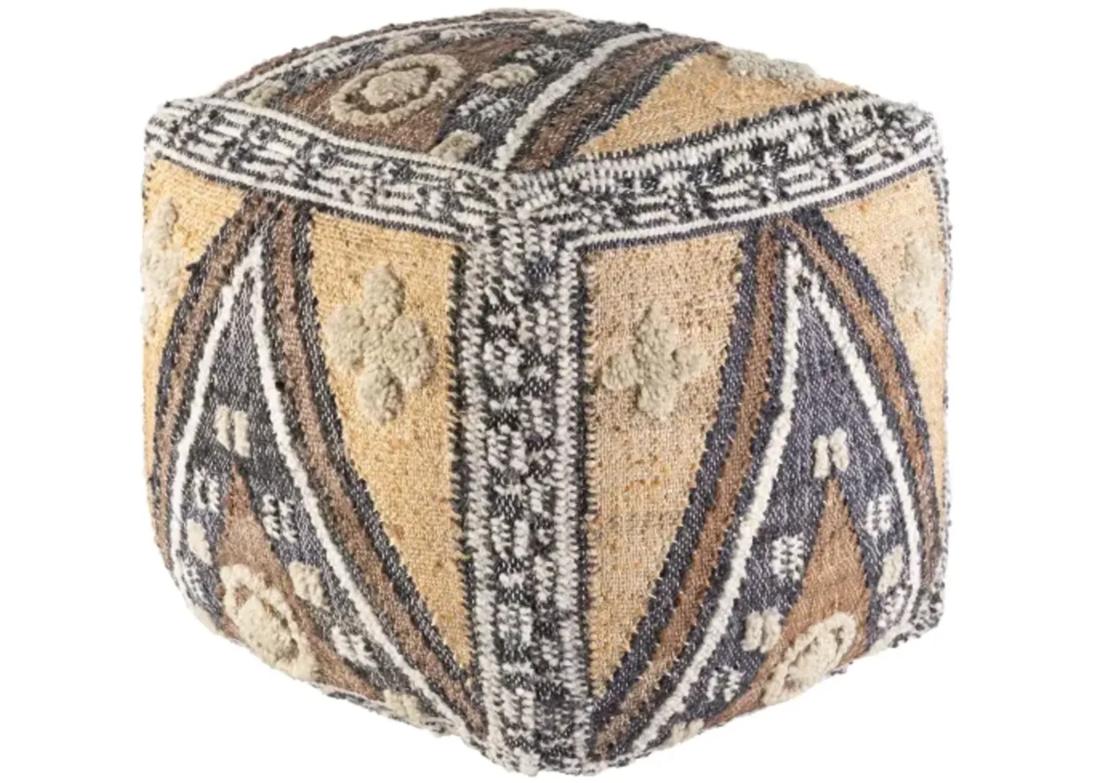 Luanda 18"H x 18"W x 18"D Pouf