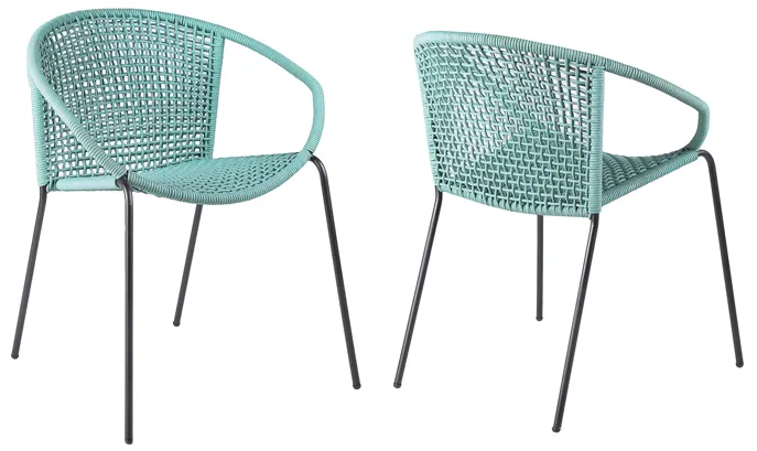 Snack Stackable Steel Indoor/Outdoor Dining Chair 