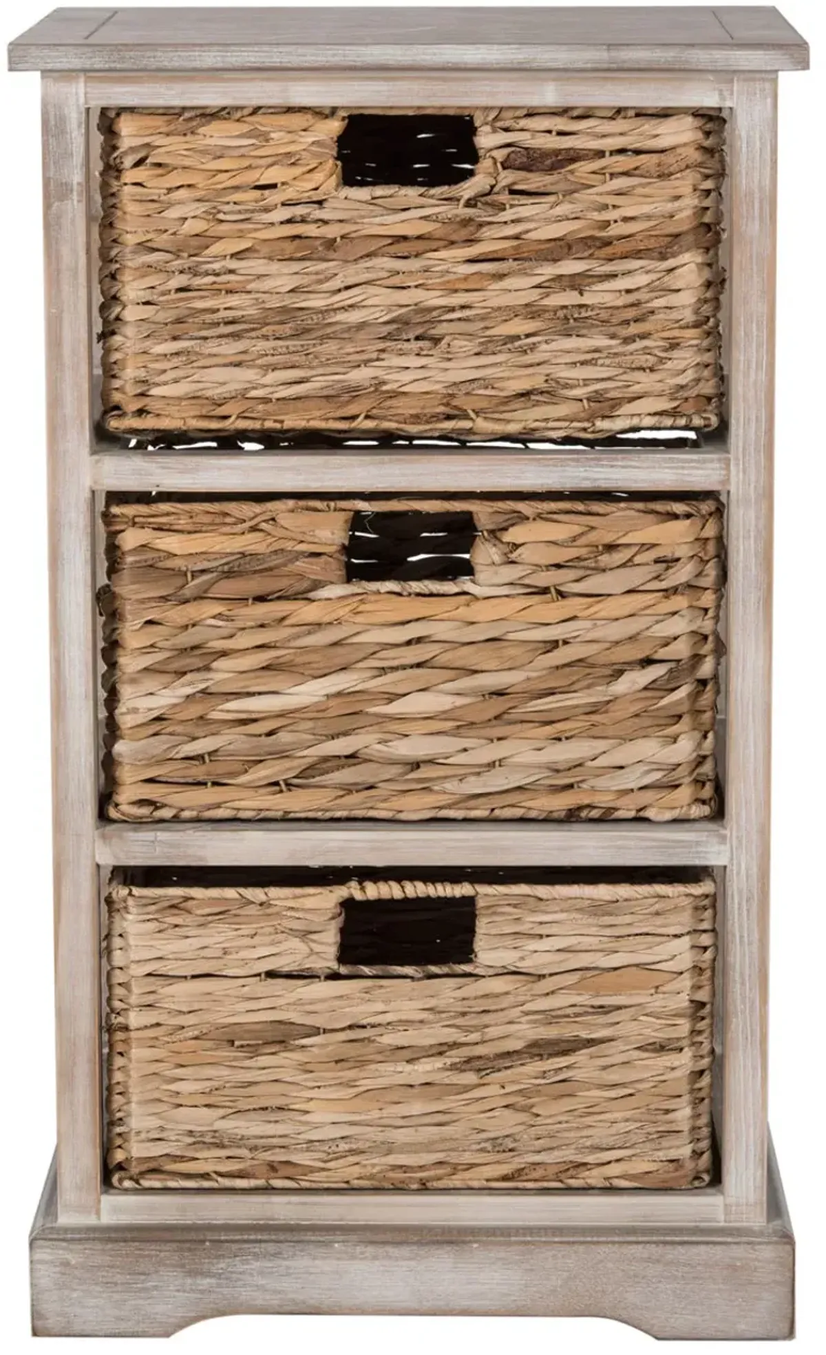 HALLE 3 WICKER BASKET STORAGE SIDE TABLE