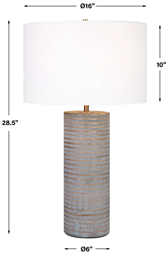 Monolith Gray Table Lamp