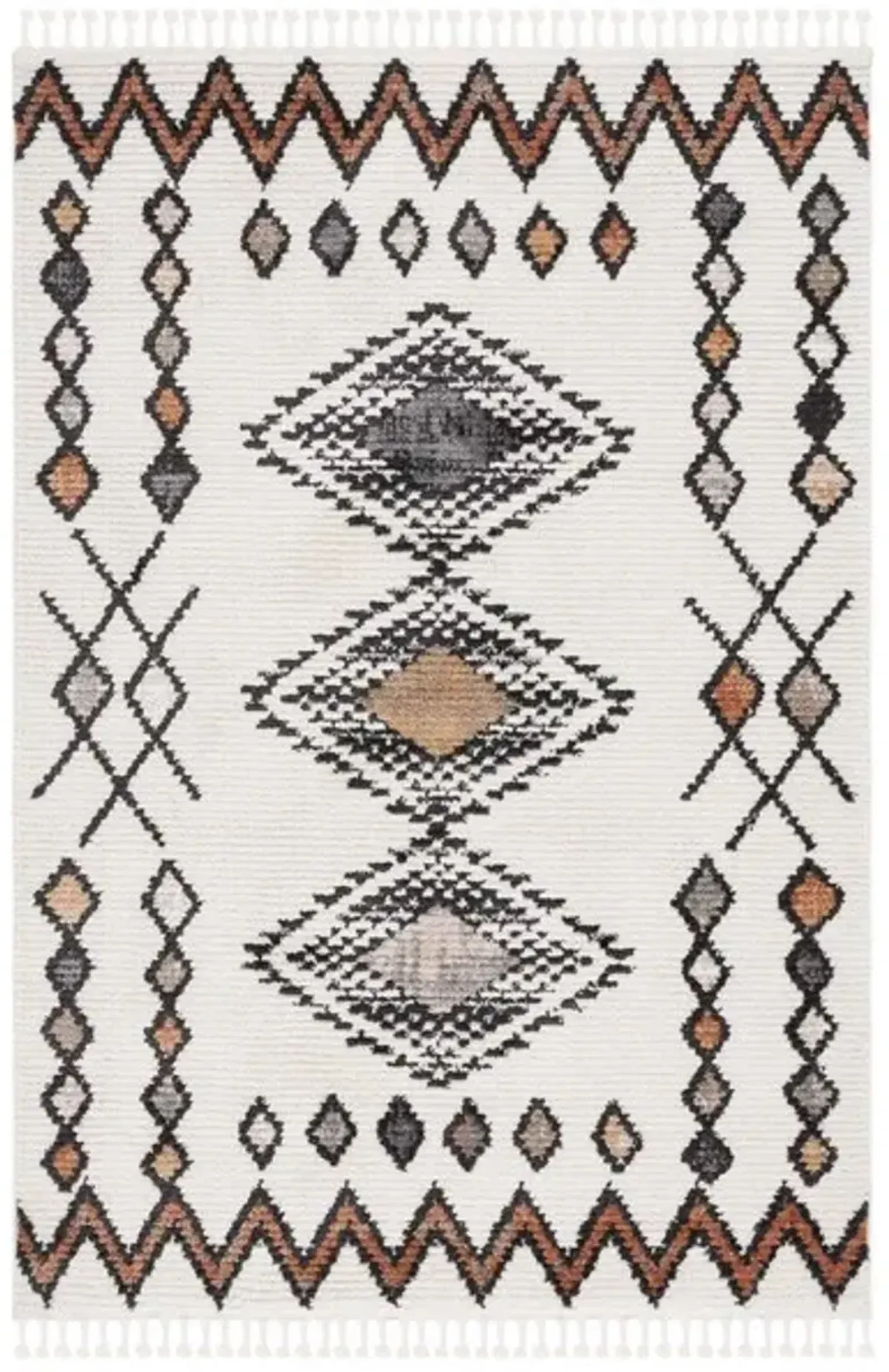 MOROCCAN TASSEL Large Rectangle Power Loomed 9' x 12' Rug