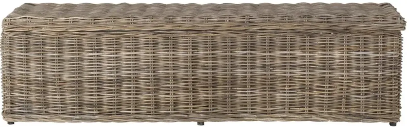 CAIUS WICKER BENCH WITH STORAGE 