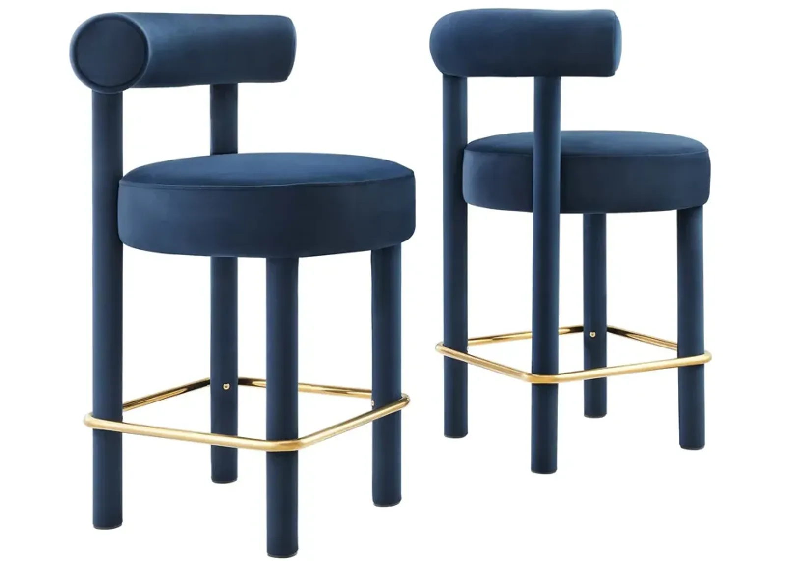 Toulouse Performance Velvet Counter Stool - Set of 2