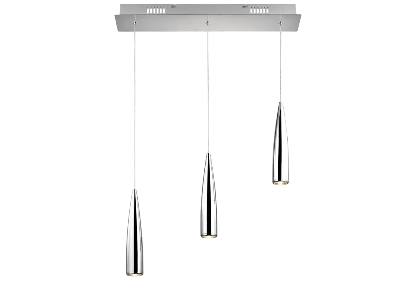 Century 5" Wide 3-Light Mini Pendant - Chrome