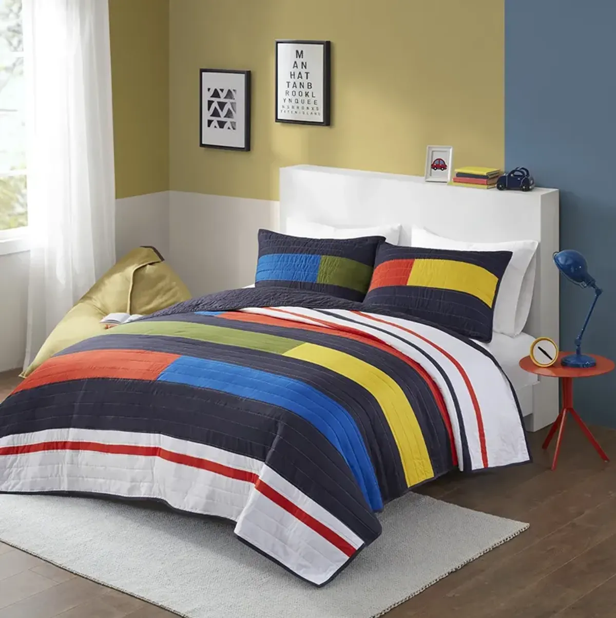 Urban Habitat Kids Morris Multi Stripe Printed Quilt Set