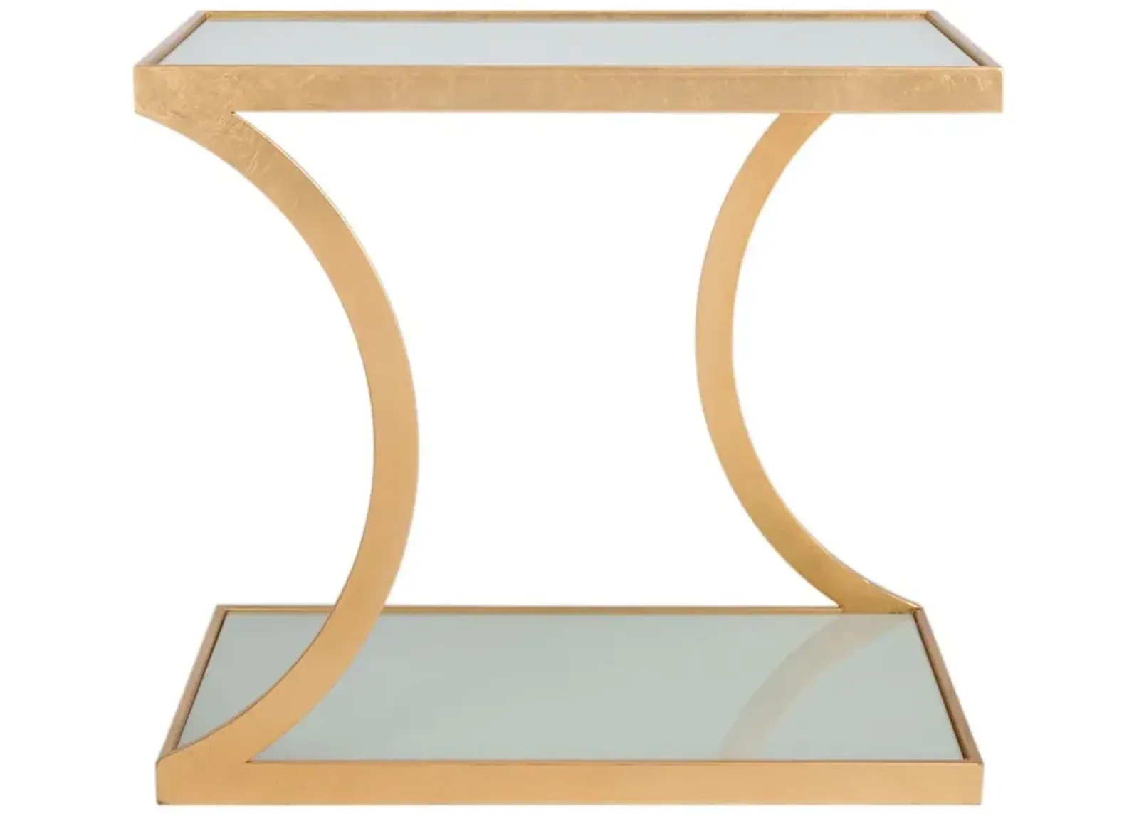 SULLIVAN GOLD LEAF ACCENT TABLE