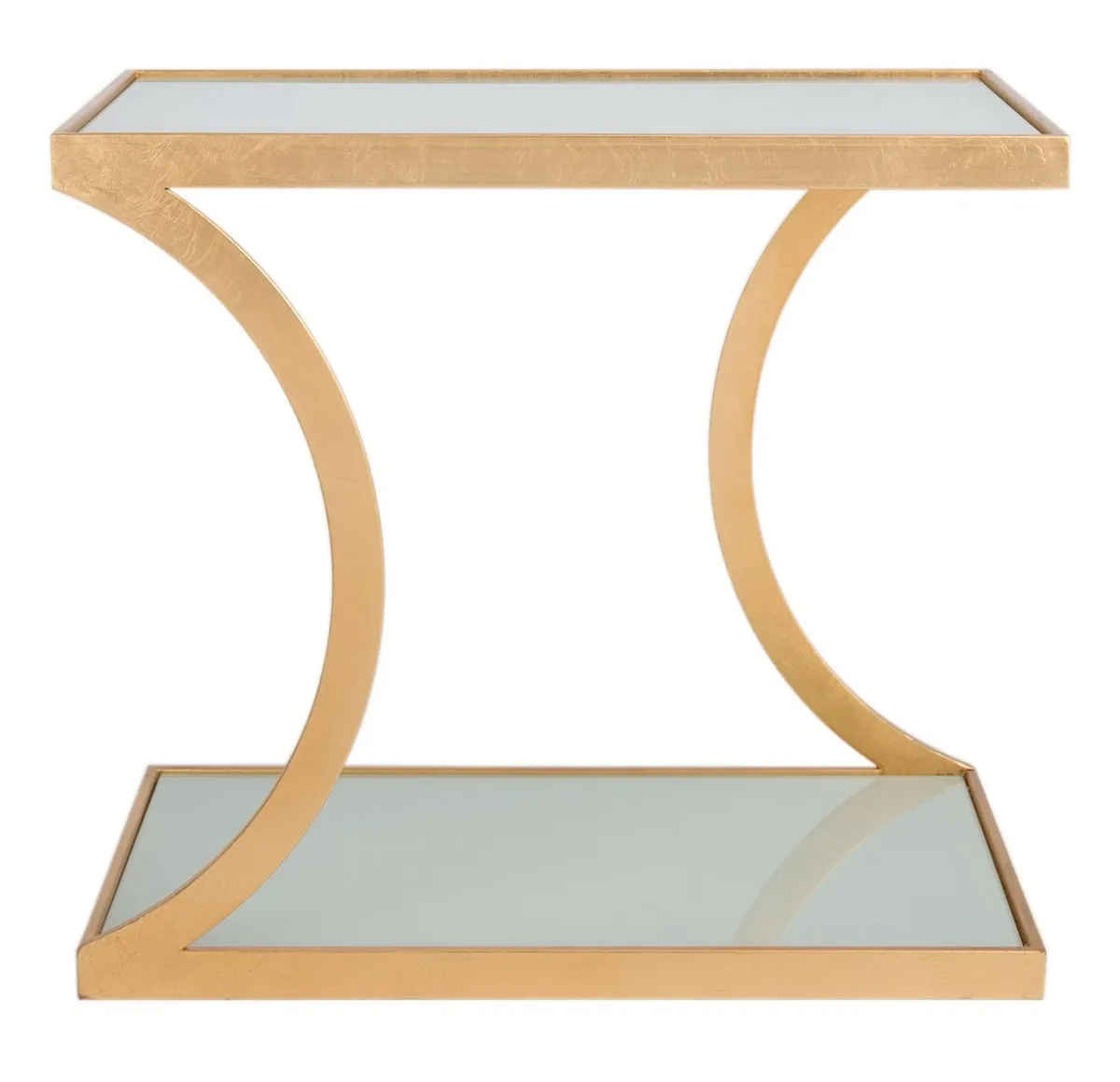 SULLIVAN GOLD LEAF ACCENT TABLE