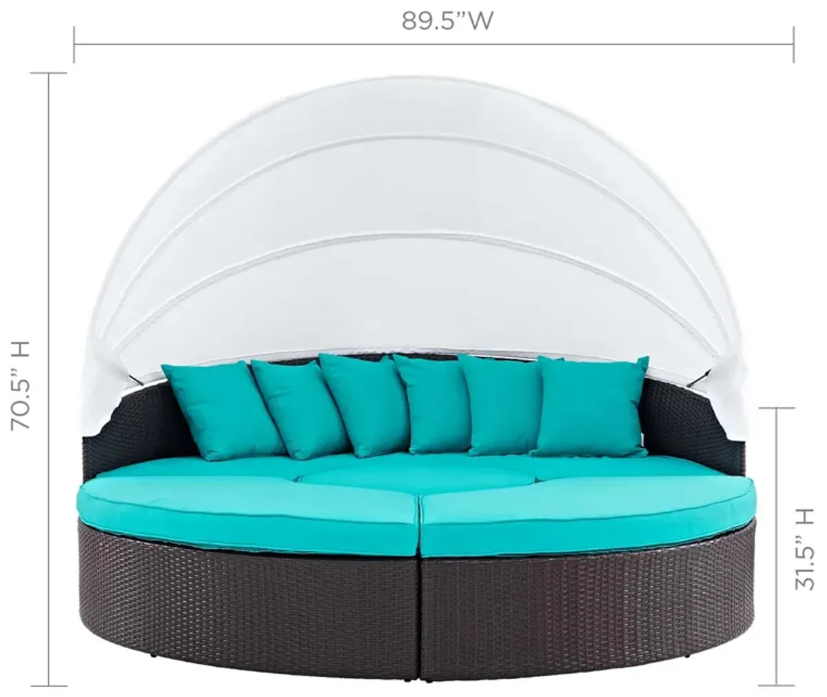 Quest Canopy Outdoor Patio Daybed