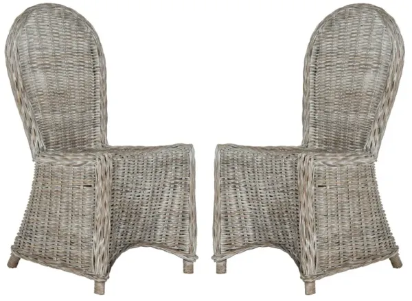 IDOLA 19''H WICKER DINING CHAIR - Set of 2