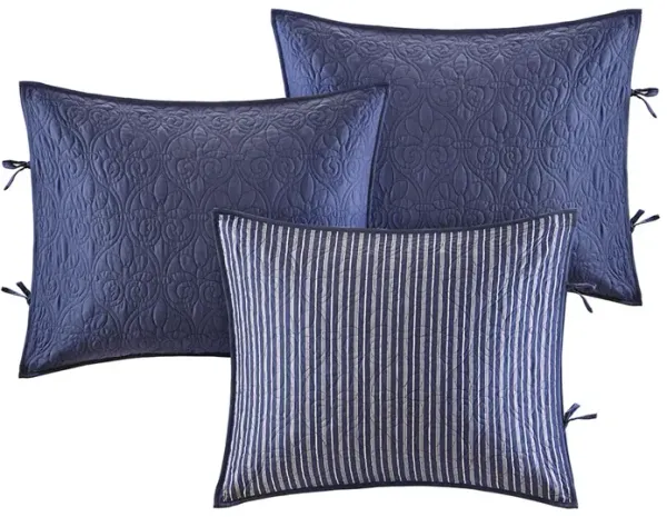 Madison Park Quebec Navy 6 Piece Reversible Daybed Cover Set