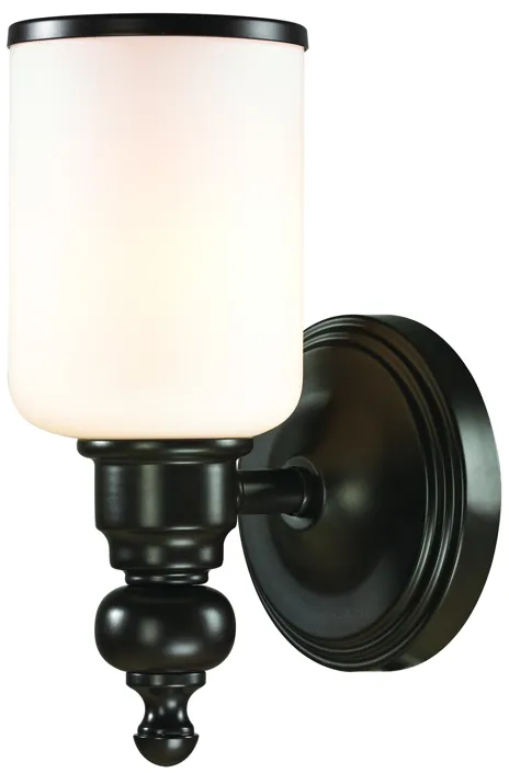 Bristol Way 10" High 1-Light Sconce - Oil Rubbed Bronze