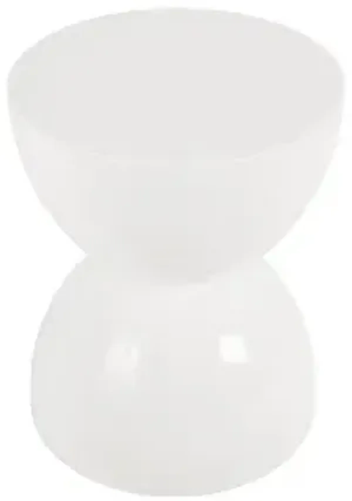 totem stool, white gel coat, sm