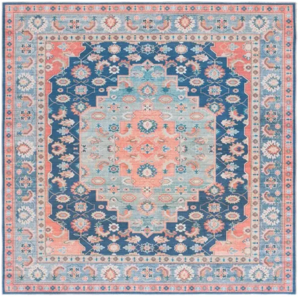ARIZONA 235 BLUE  6' x 6' Square Square Rug