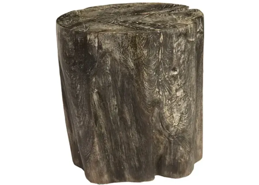 Black Wash Stool, Round