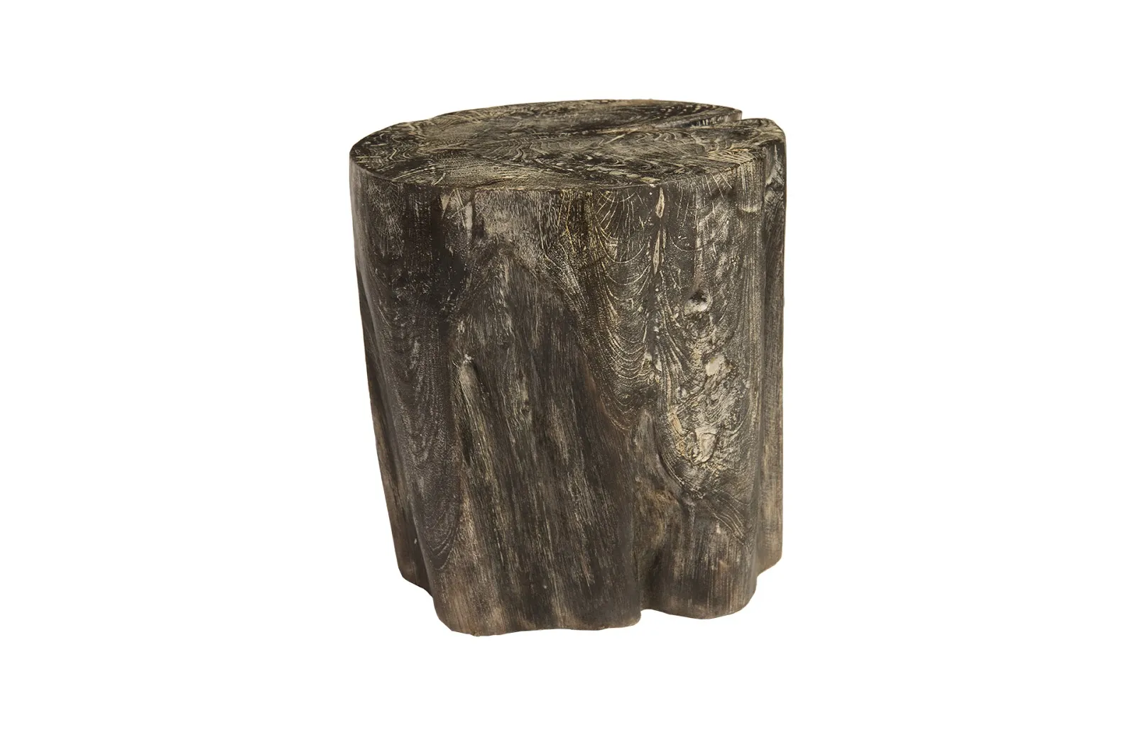 Black Wash Stool, Round