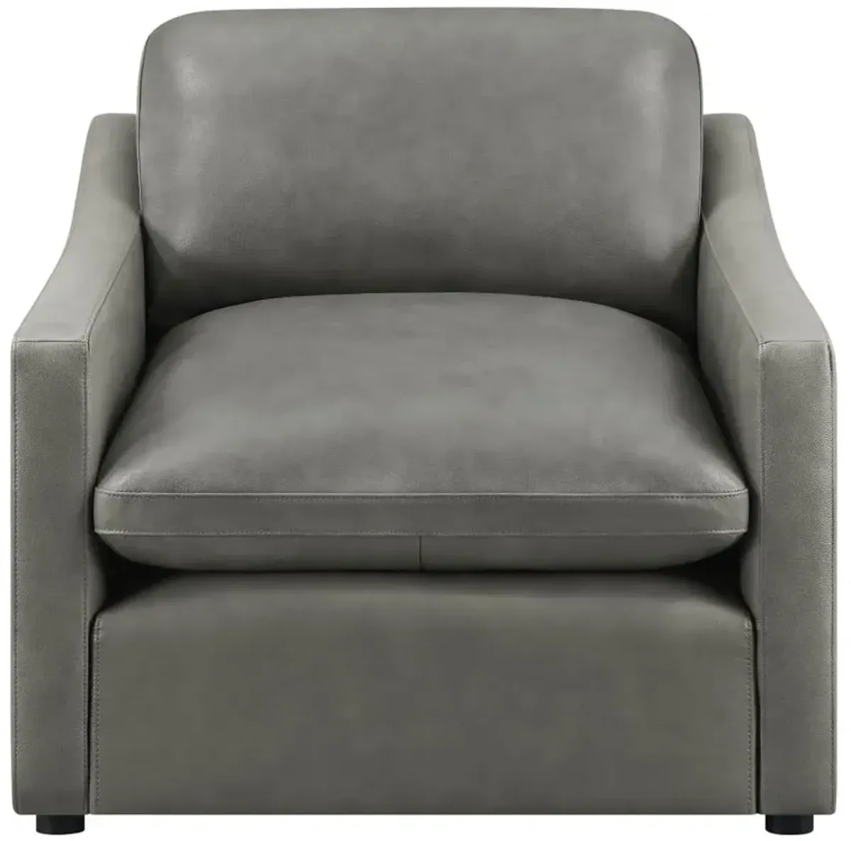 Grayson Sloped Arm Upholstered Chair Grey