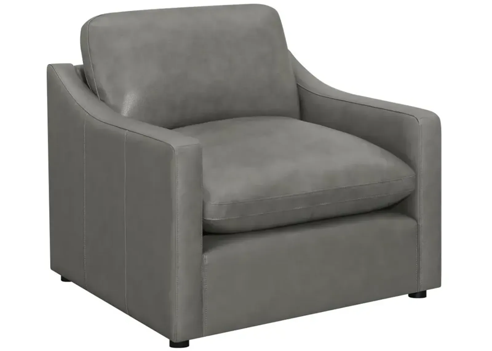 Grayson Sloped Arm Upholstered Chair Grey