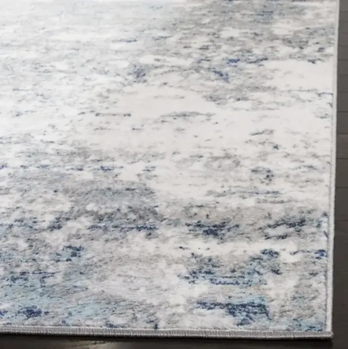 Brentwood 822 Light Grey / Blue 11' X 11' Square Square Powerloomed Rug