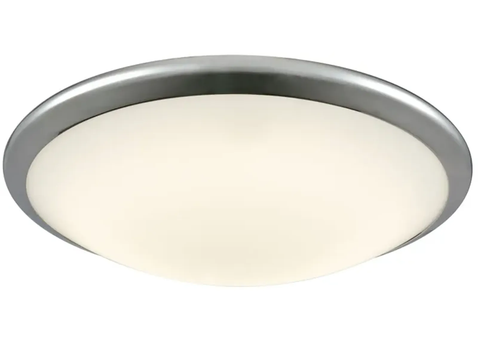 Clancy 15" Wide 1-Light Flush Mount - Chrome