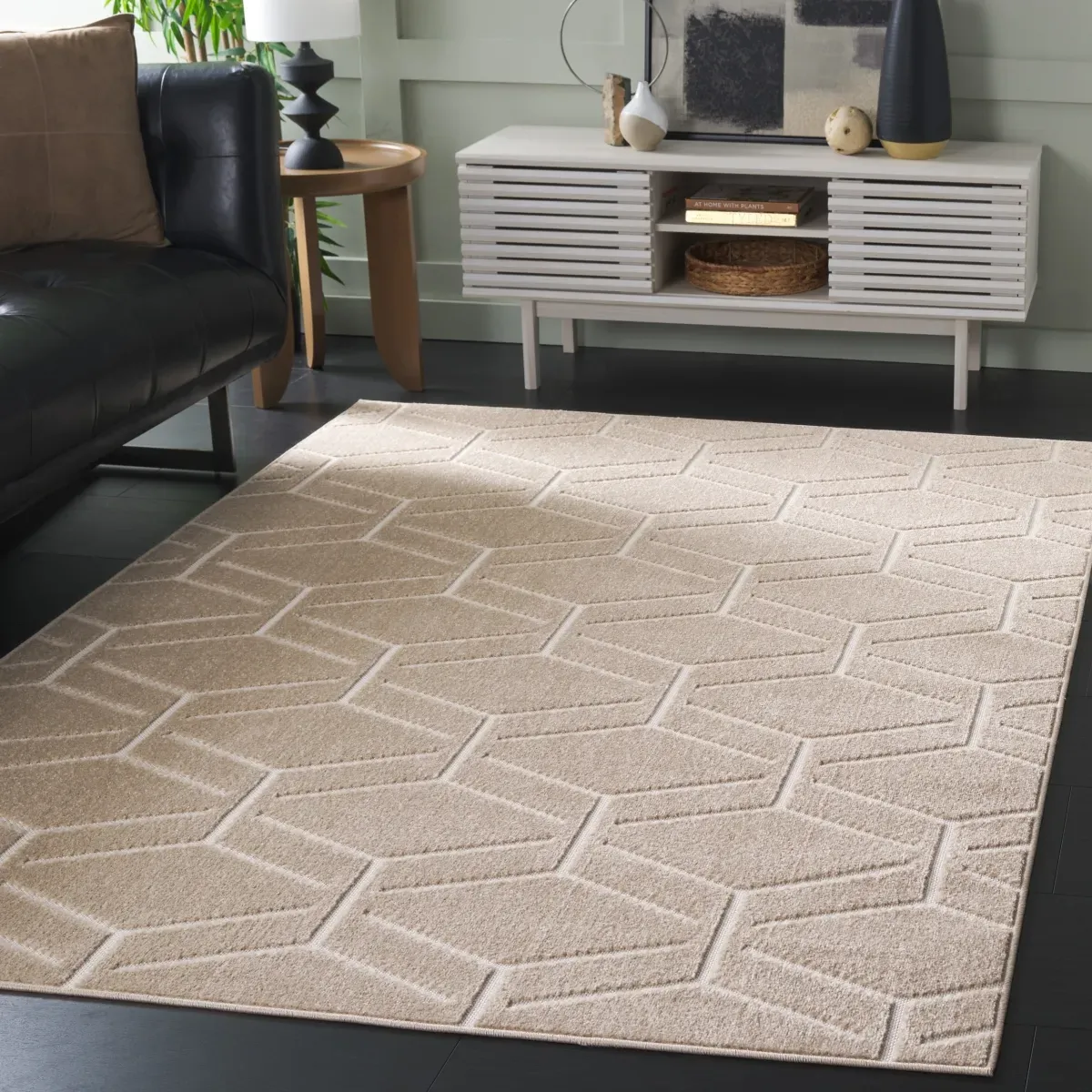 STELLA 107 BEIGE 8'-2' x 10' Large Rectangle Rug