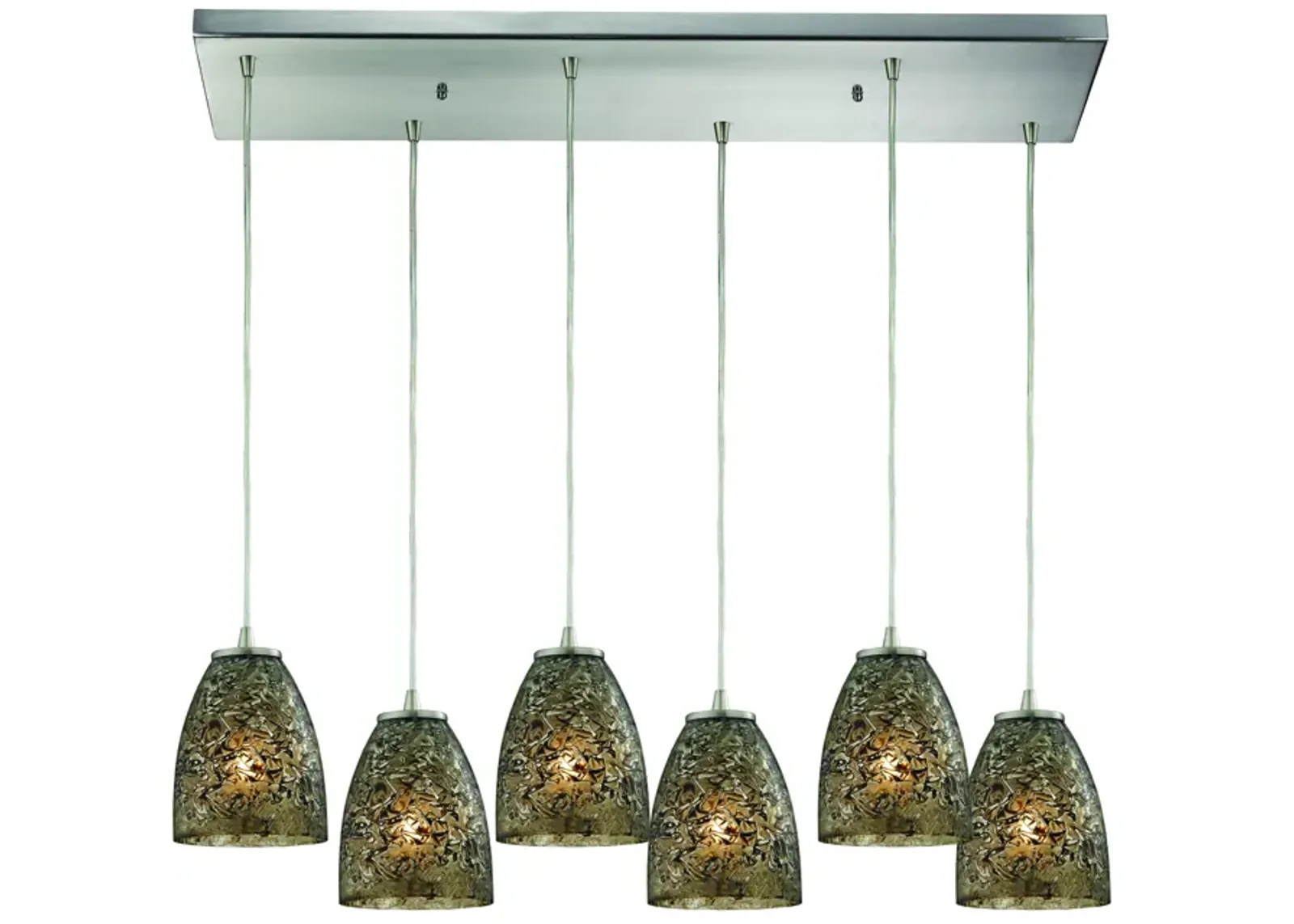 Fissure Configurable Multi Pendant - Satin Nickel