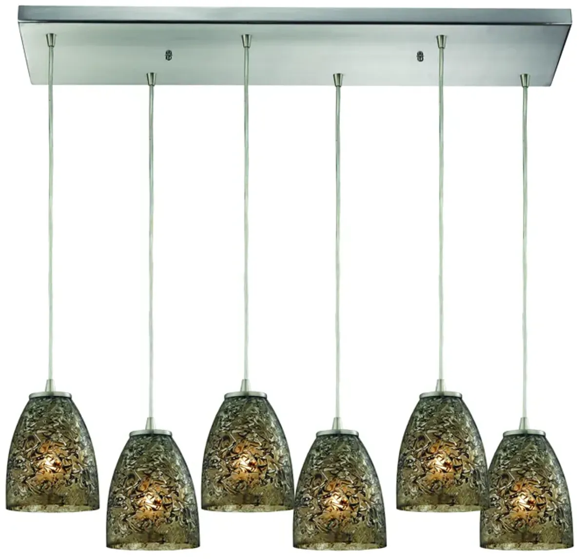 Fissure Configurable Multi Pendant - Satin Nickel