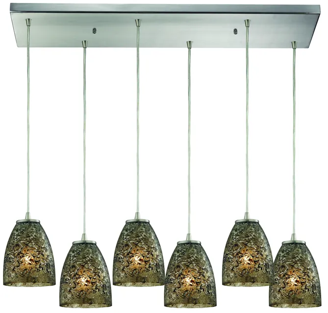 Fissure Configurable Multi Pendant - Satin Nickel