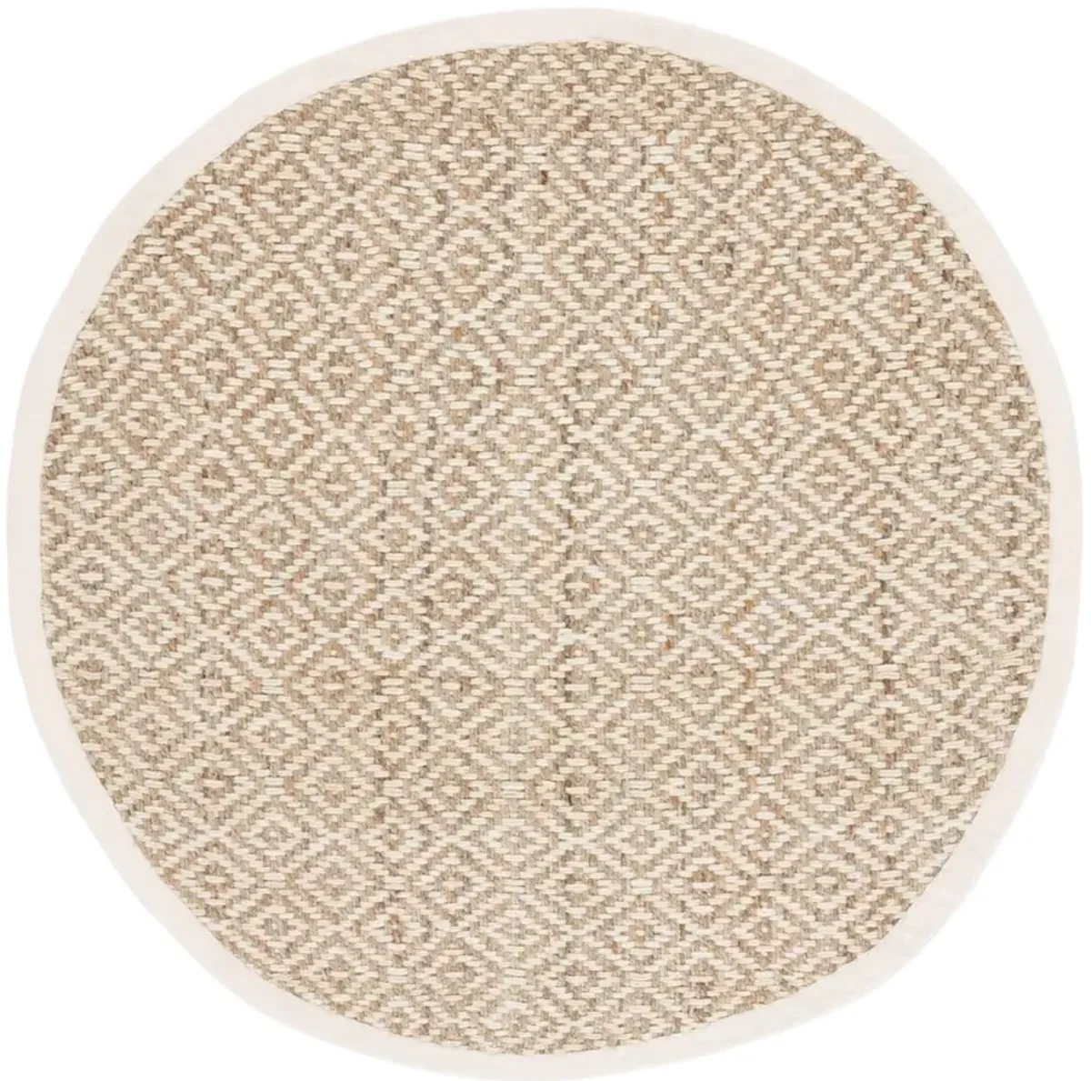 MSR NATURAL FIBER IVORY  6' x 6' Round Round Rug