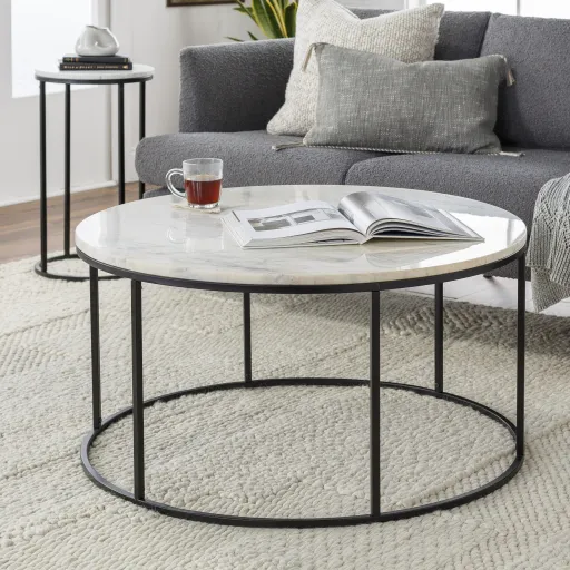 Aryaa YAA-004 18"H x 36"W x 36"D Coffee Table