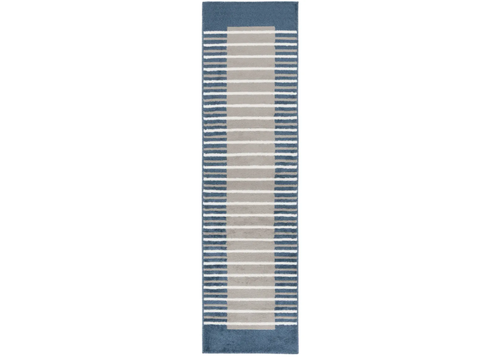 PYRAMID 232 GREY  2'-2' x 8' Runner Rug