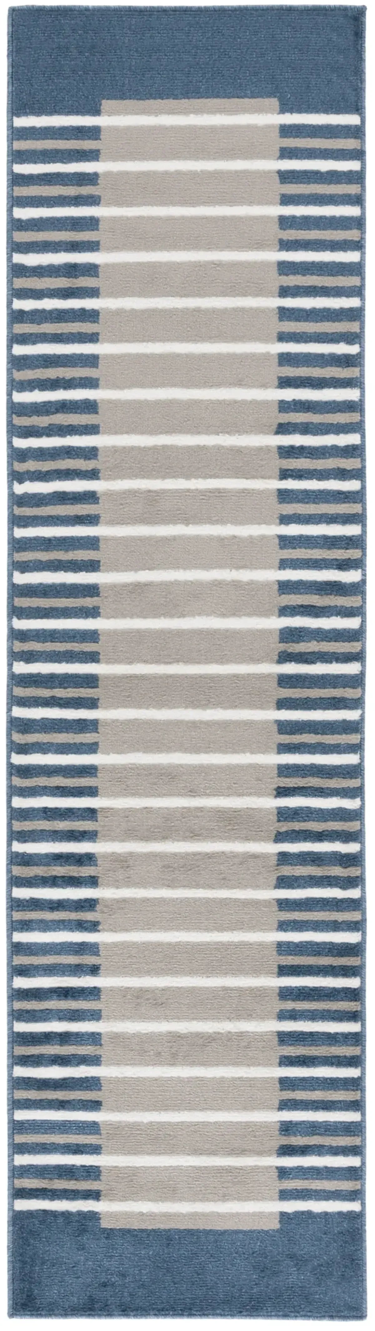 PYRAMID 232 GREY  2'-2' x 8' Runner Rug