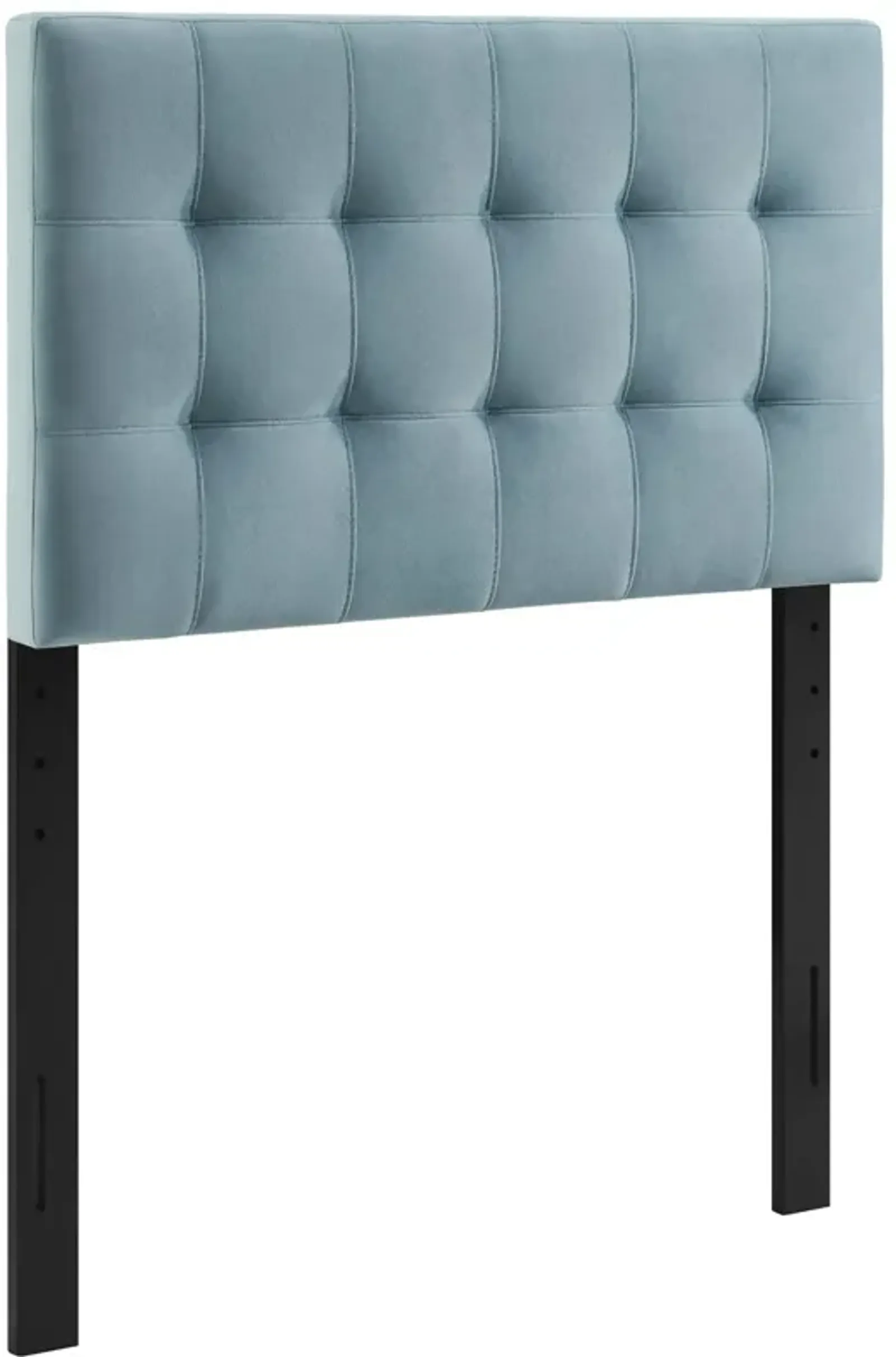 Lily Biscuit Tufted Twin Performance Velvet Headboard