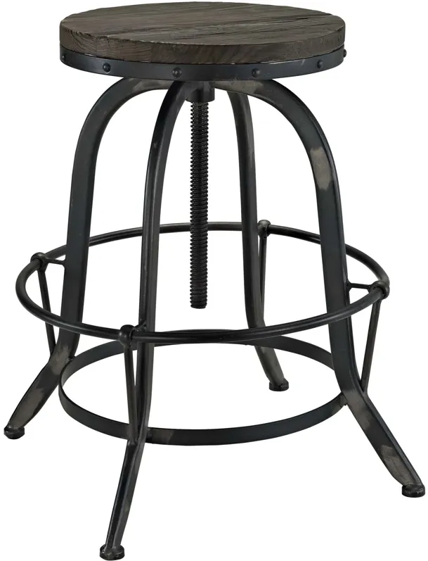 Collect Wood Top Bar Stool