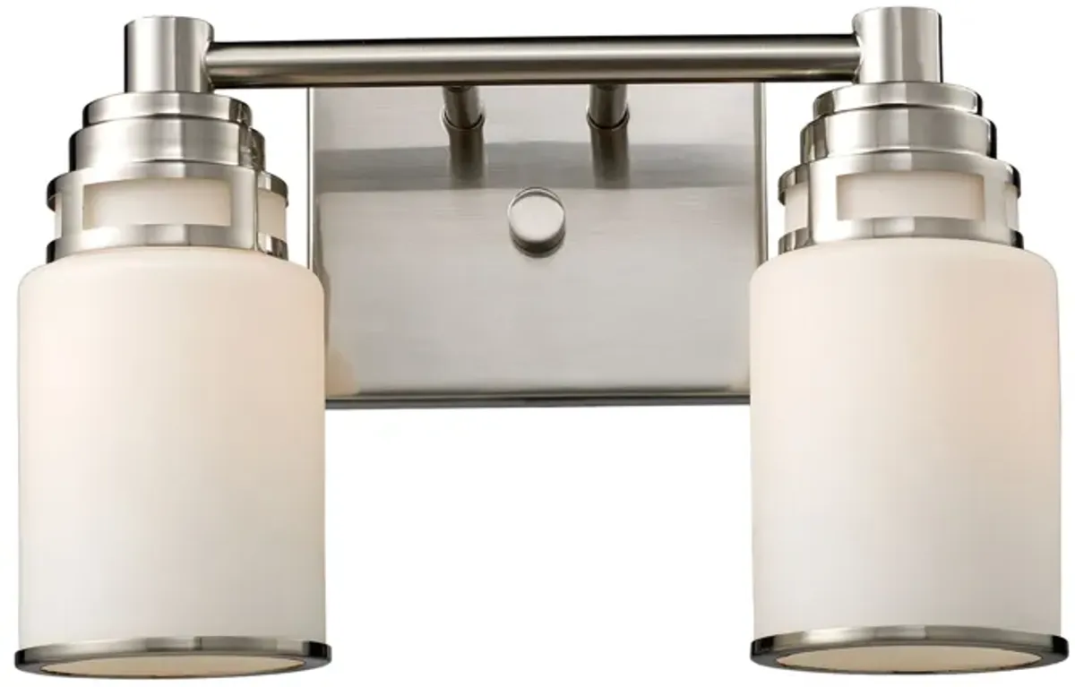 Bryant 14" Wide 2-Light Vanity Light - Satin Nickel