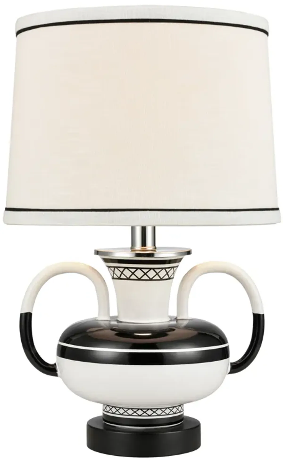 Luxor Gardens 18" High 1-Light Table Lamp - White