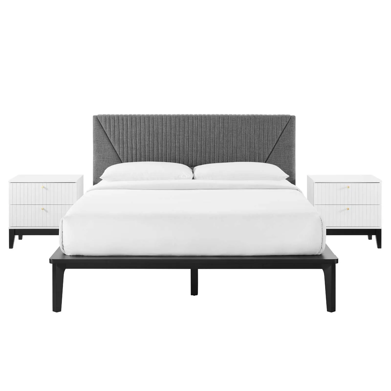 Dakota 3 Piece Upholstered Bedroom Set