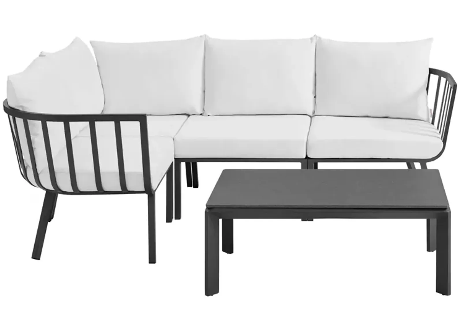 Riverside 5 Piece Outdoor Patio Aluminum Set