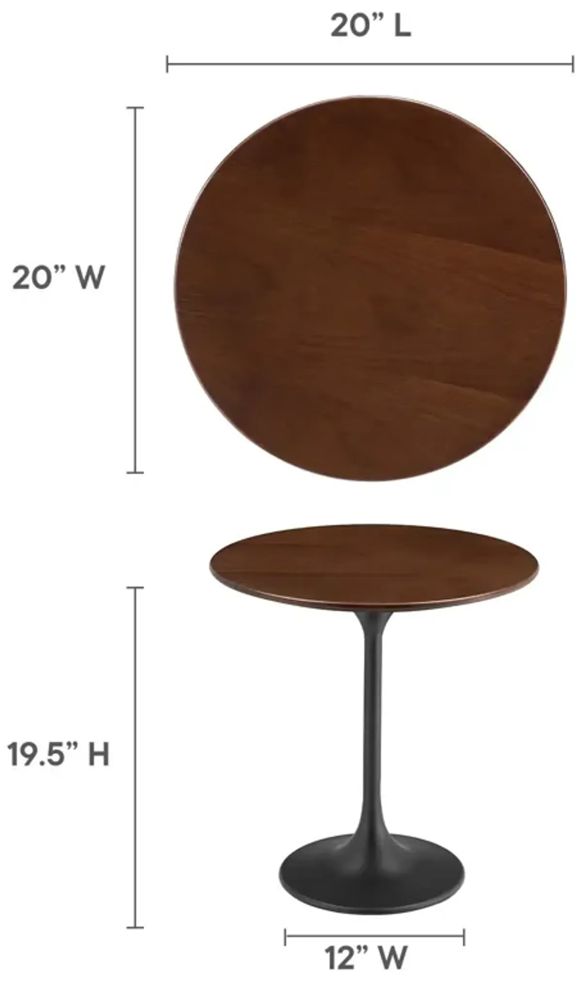 Lippa 20" Round Side Table