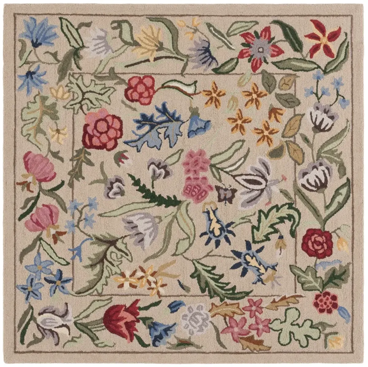 CHELSEA Hand Tufted 5'-6' x 5'-6' Square area rug