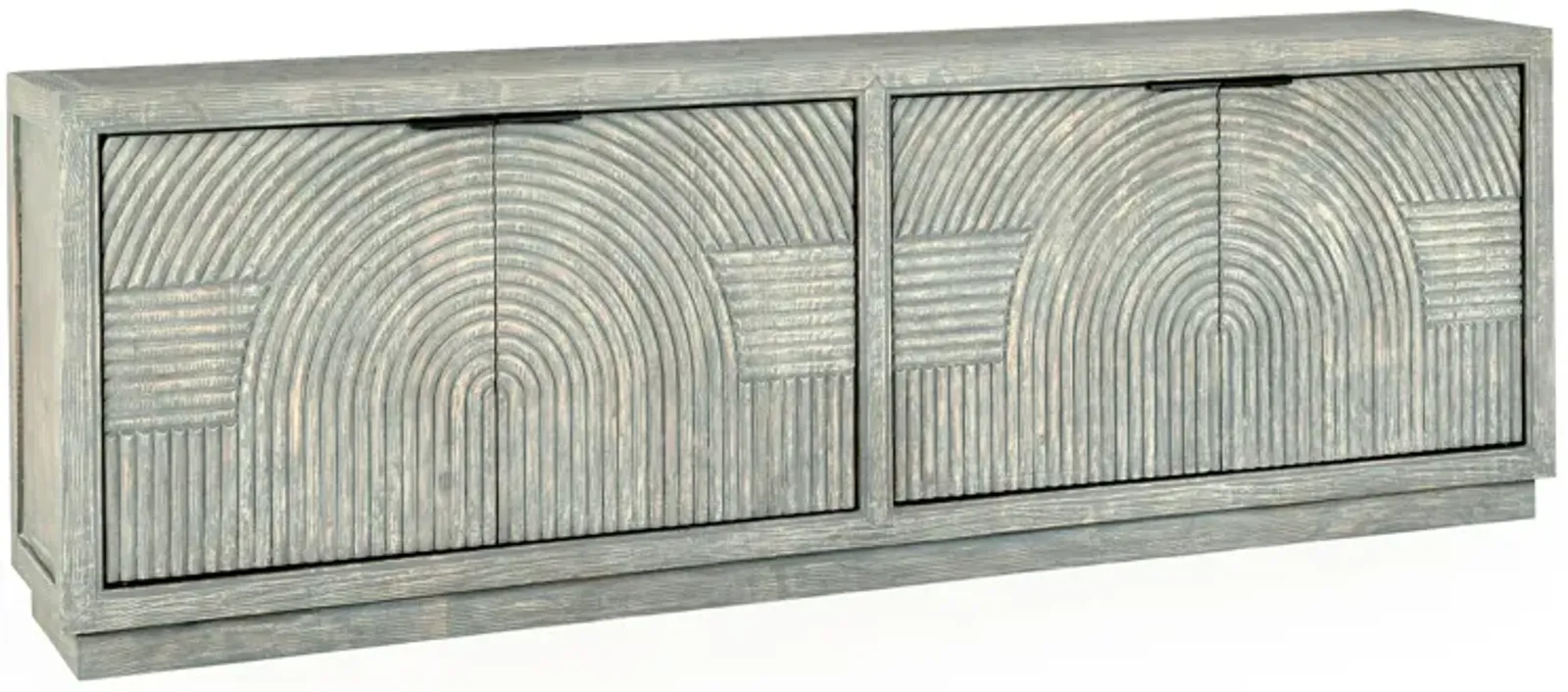 Avondale 90" Reclaimed Pine Antique Blue Sideboard