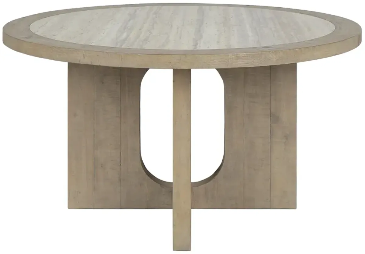 Talbot 55" Reclaimed Solid Wood Transitional Dining Table in Natural Tone