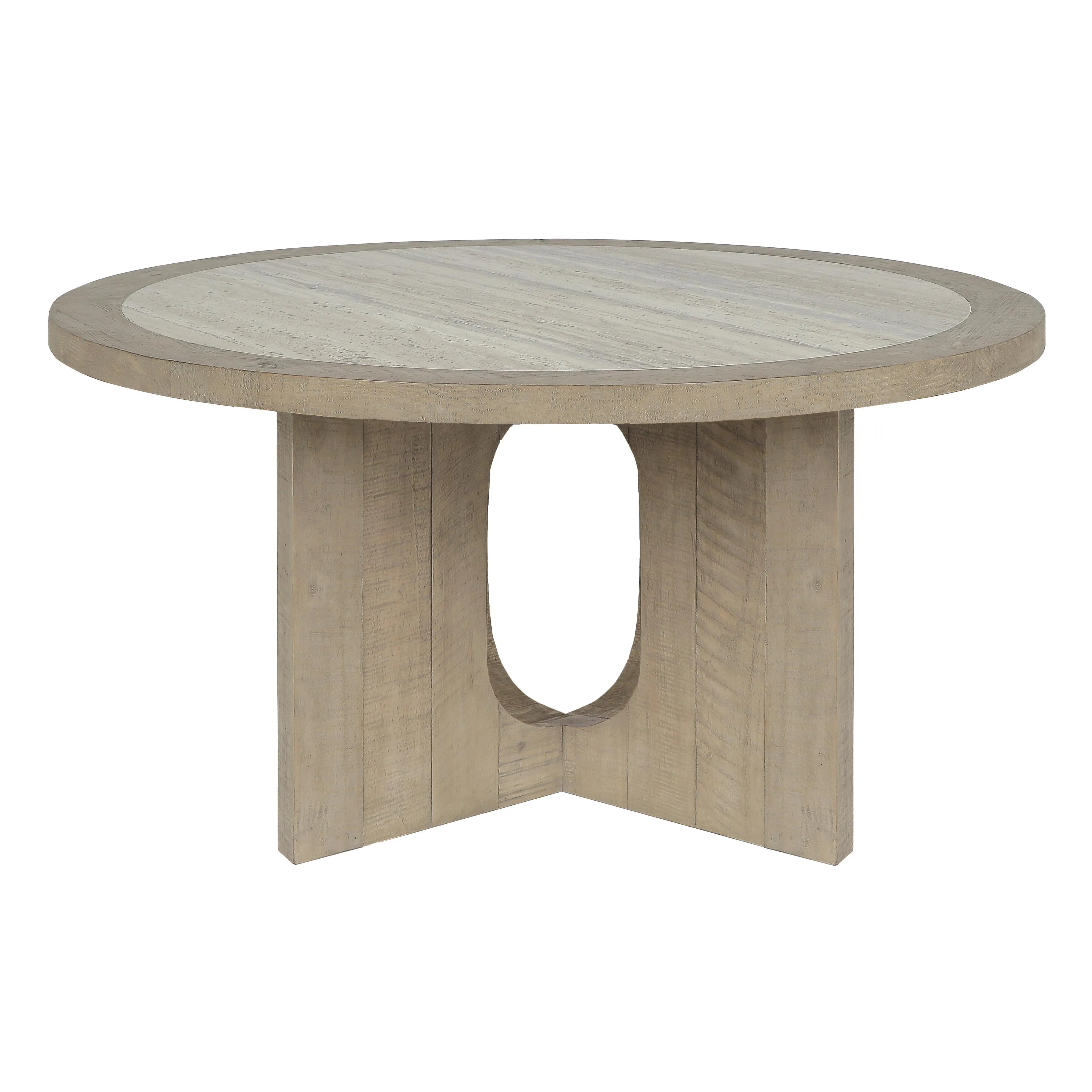 Talbot 55" Reclaimed Solid Wood Transitional Dining Table in Natural Tone