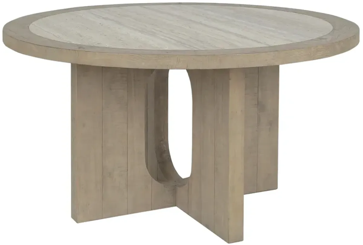 Talbot 55" Reclaimed Solid Wood Transitional Dining Table in Natural Tone