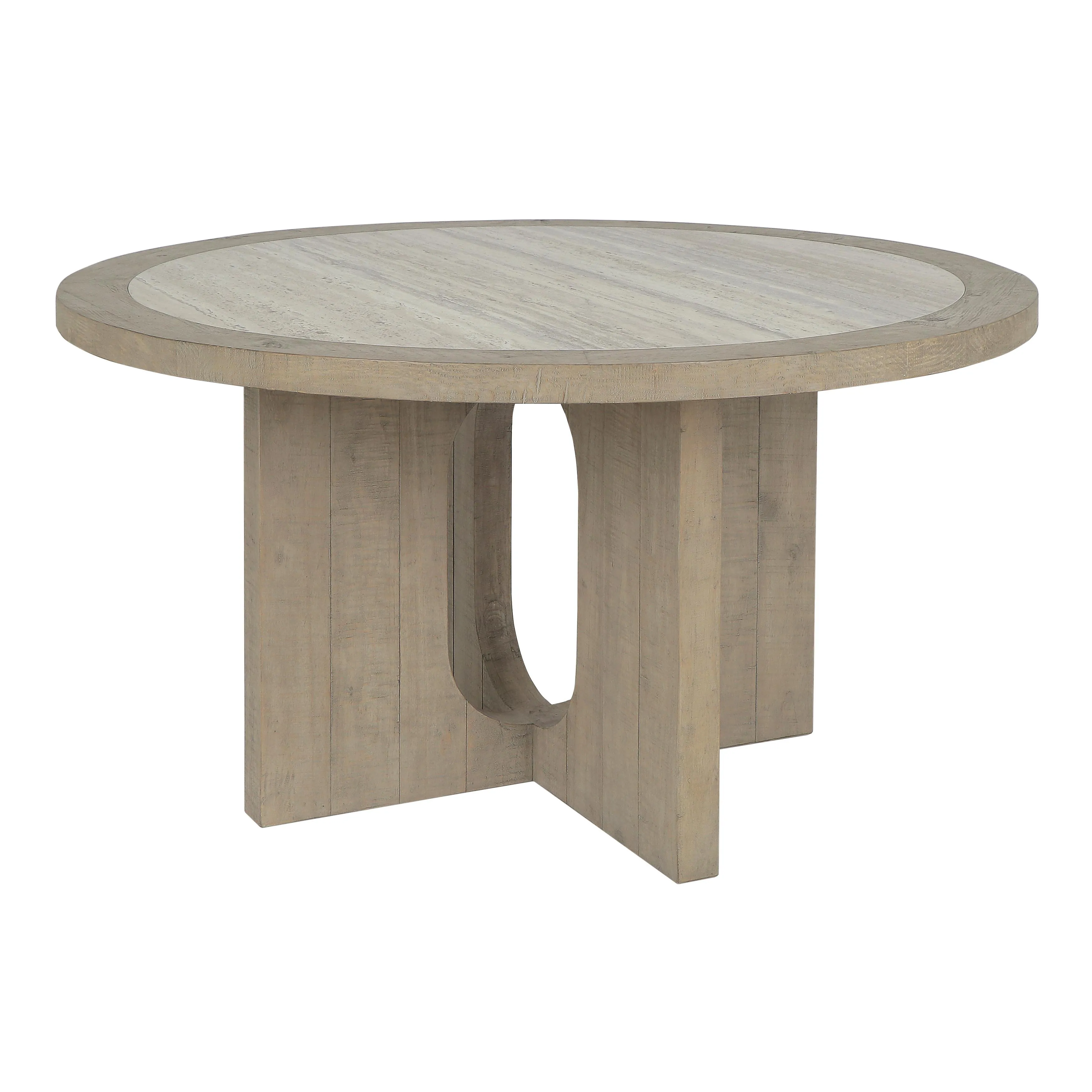 Talbot 55" Reclaimed Solid Wood Transitional Dining Table in Natural Tone