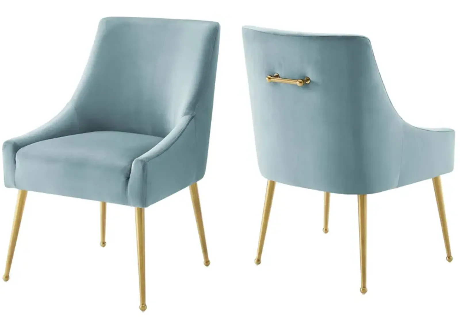 Discern Upholstered Performance Velvet Dining Chair Set of 2