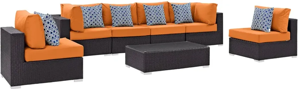 Convene 7 Piece Outdoor Patio Sectional Set