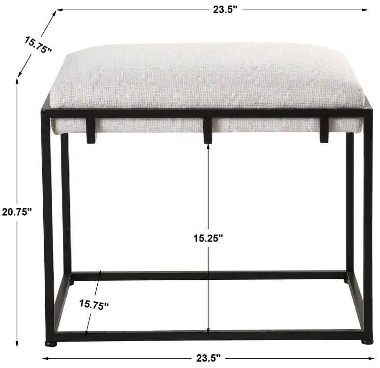 Paradox White Small Bench